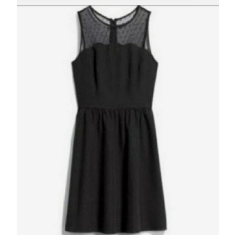 Truly Poppy Elan Dot Mesh Scallop Dress
